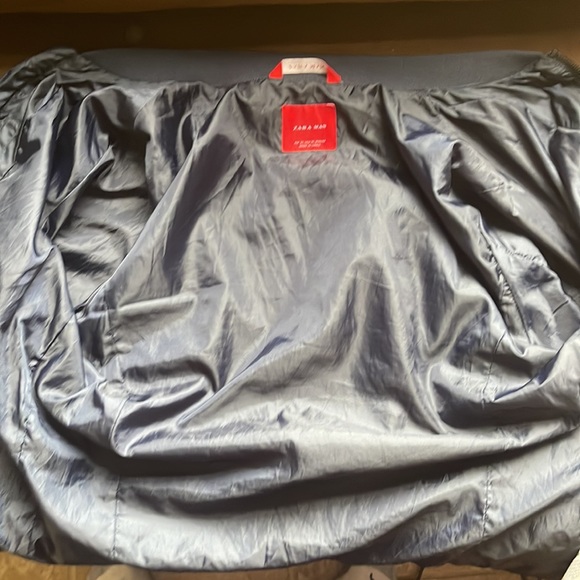 ZARA MAN NAVY BOMBER JACKET. SIZE US MENS XL - Picture 4 of 4